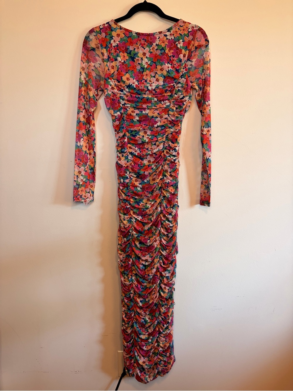 Charlie Holiday Valentina Ruched Long-Sleeve Maxi Dress - Picture 8 of 8